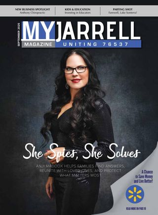 September 2025 cover of MyJarrell: a portrait of investigator Anji Maddox.