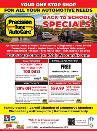 Page 18 of the September 2026 issue, with local advertisements.